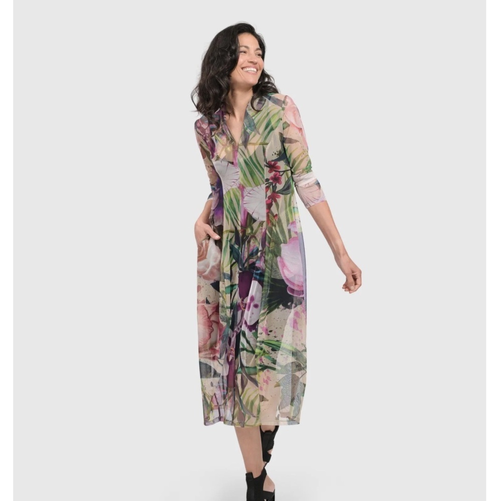 Alembika Moonflower Cocoon Dress in Floral
